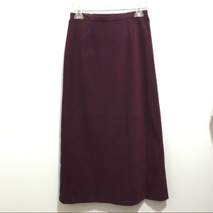 First Option Women’s Purple Plum Maxi Skirt